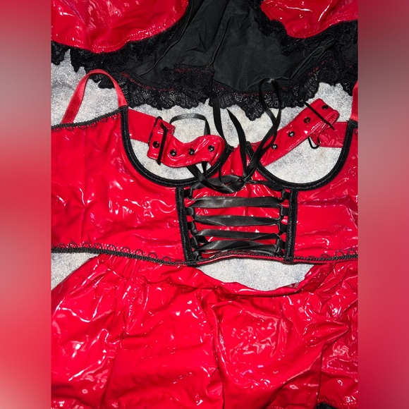 Dolls Kill Trickz and Treatz Halloween Costume Little Red Riding Hood Sexy S - Picture 4 of 7